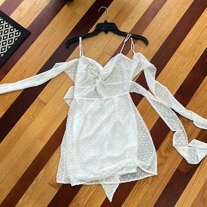 White graduation dress